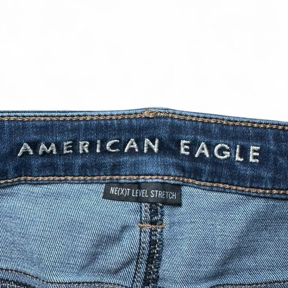 American Eagle Next Level Stretch Women's Dark Blue Skinny Jeans - Picture 3 of 4